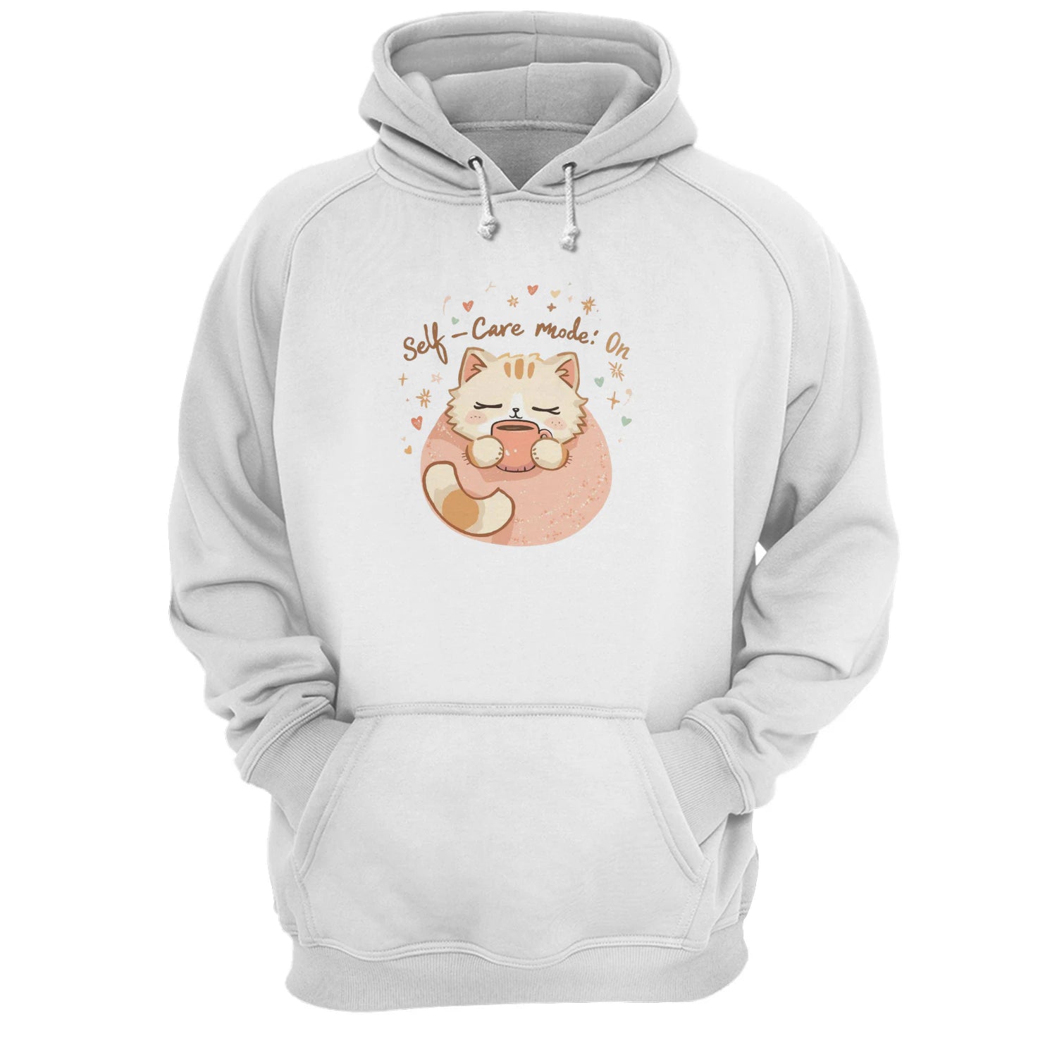 Stitrix Kawaii Hoodie | “Self-Care Mode: On” Cozy Aesthetic Apparel.