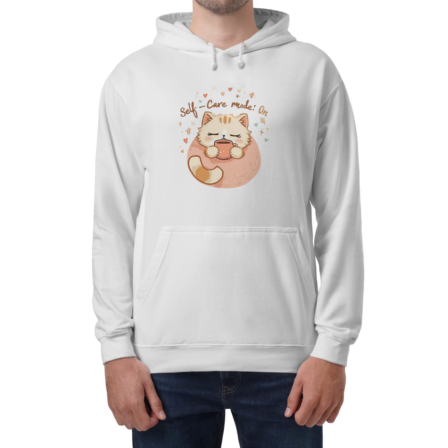 Stitrix Kawaii Hoodie | “Self-Care Mode: On” Cozy Aesthetic Apparel.
