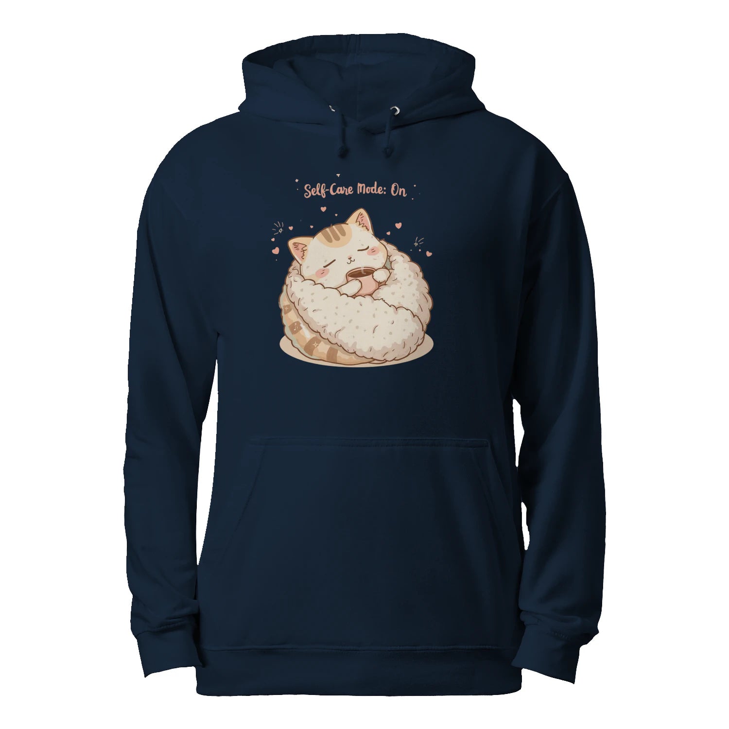 Stitrix Pastel Hoodie | “Self-Care Mode: On” Cute Cozy Gift for Her.