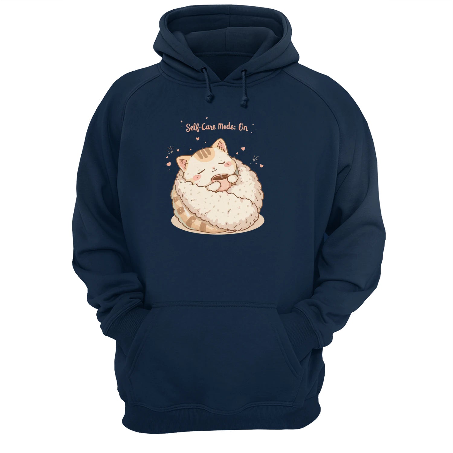 Stitrix Pastel Hoodie | “Self-Care Mode: On” Cute Cozy Gift for Her.