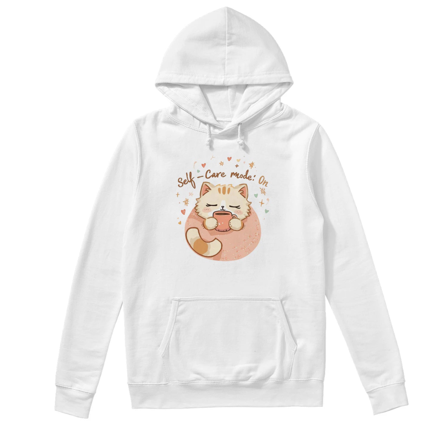 Stitrix Kawaii Hoodie | “Self-Care Mode: On” Cozy Aesthetic Apparel.