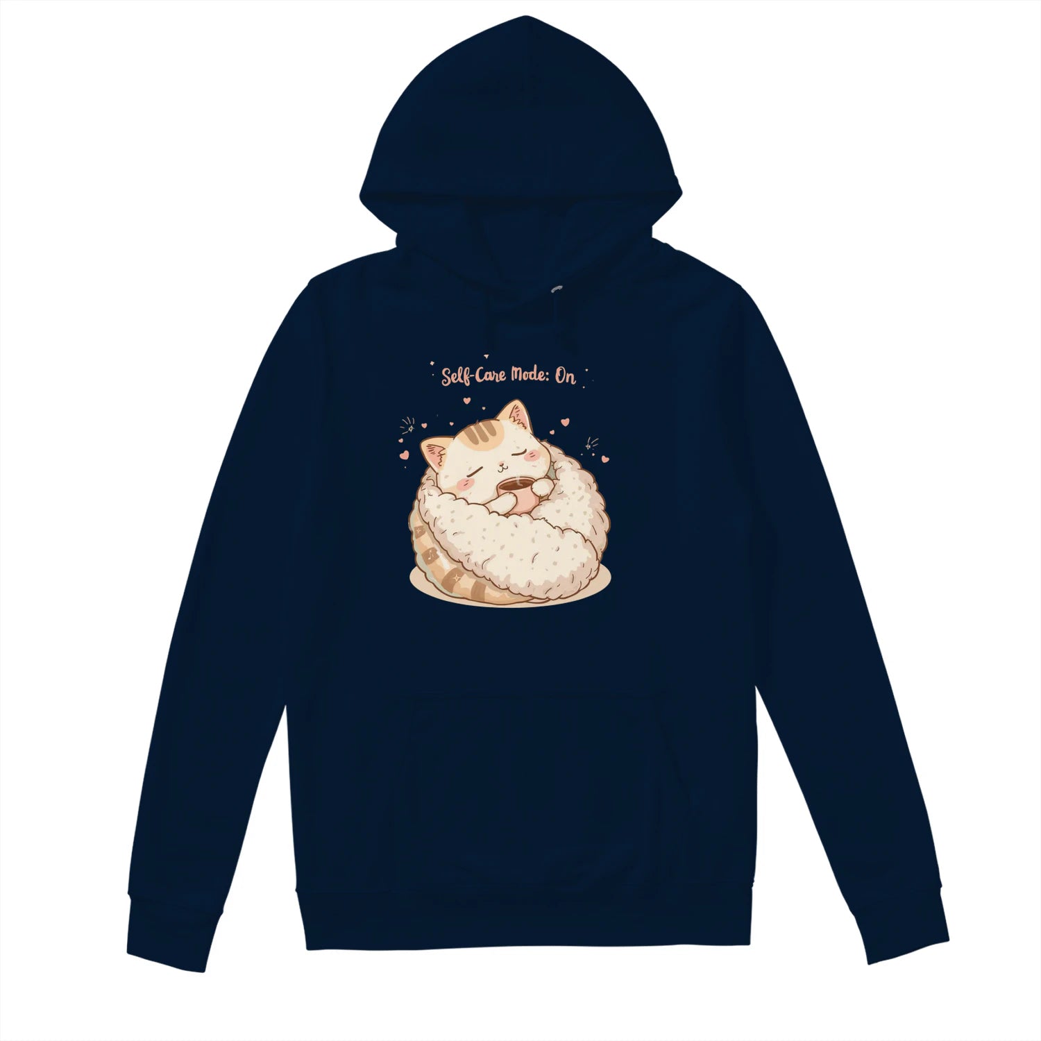 Stitrix Pastel Hoodie | “Self-Care Mode: On” Cute Cozy Gift for Her.