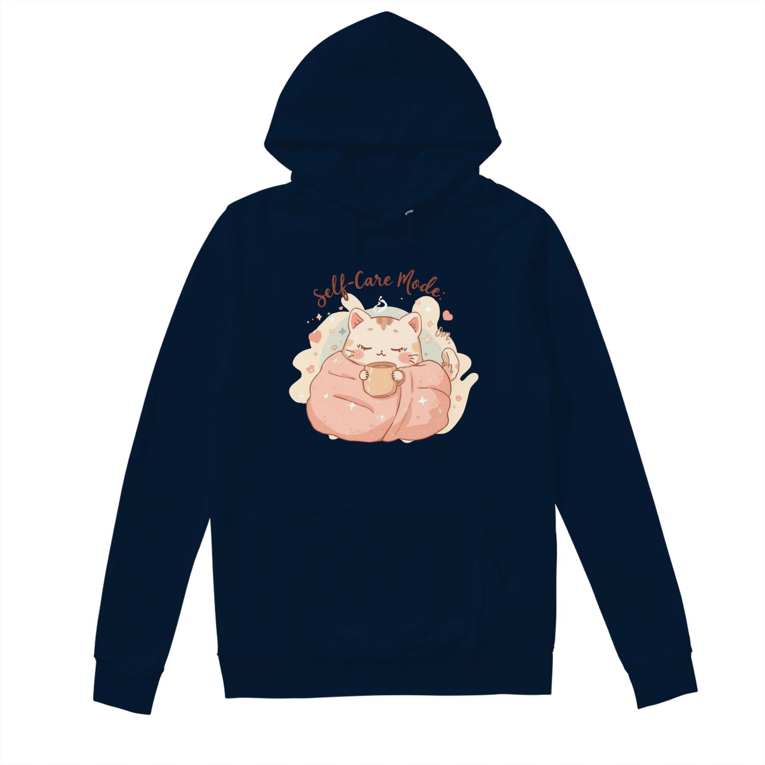 Self-Care Mode On Hoodie – Cozy Kawaii Pastel Sweatshirt by Stitrix.