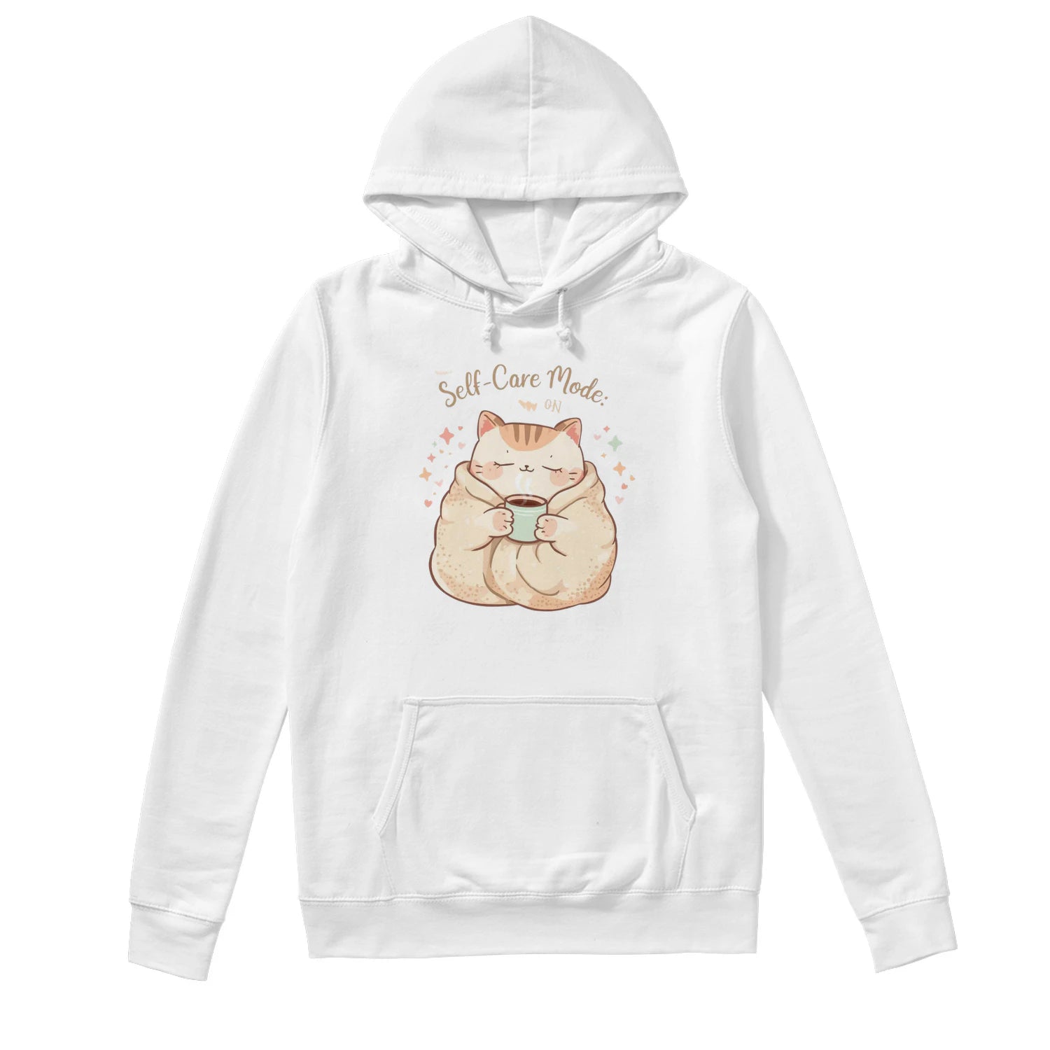 Self-Care Mode: On Hoodie | Cozy Affirmation Sweatshirt by Stitrix.