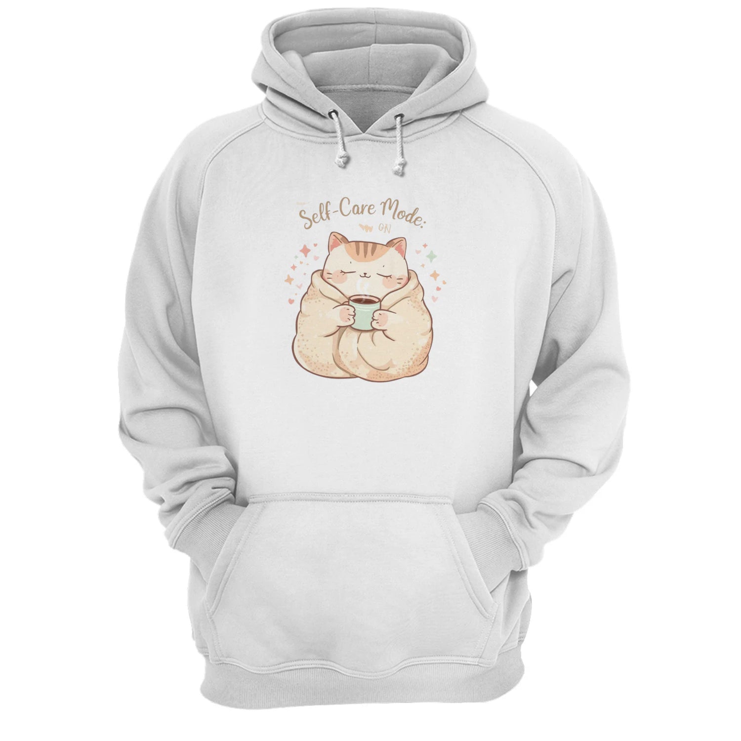 Self-Care Mode: On Hoodie | Cozy Affirmation Sweatshirt by Stitrix.